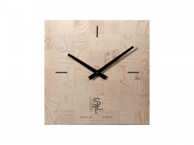 Часы настенные SLT 5196 CHESS WHITE WOOD в Быструхе - bystruha.mebel-nsk.ru | фото