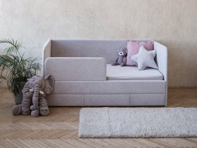 Диван-кровать Happy (светло-серый) в Быструхе - bystruha.mebel-nsk.ru | фото
