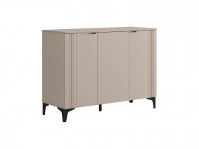 Комод 3 Рич (кашемир/фрапучино матовый/черный) в Быструхе - bystruha.mebel-nsk.ru | фото