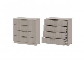 Комод 4 ящика (МДФ) Эккервуд (меланж) в Быструхе - bystruha.mebel-nsk.ru | фото