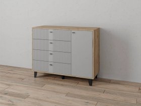 Комод «Катрин-13» (дуб крафт серый/серый) в Быструхе - bystruha.mebel-nsk.ru | фото