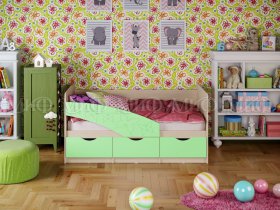 Кровать детская Бабочки 1,8 м в Быструхе - bystruha.mebel-nsk.ru | фото