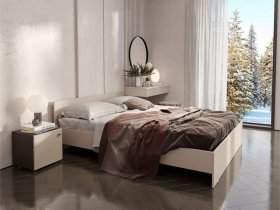 Кровать двухспальная 1,6м Гиза в Быструхе - bystruha.mebel-nsk.ru | фото