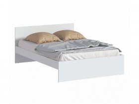 Кровать двуспальная 1,4м Бруклин СБ-3353 (белый) в Быструхе - bystruha.mebel-nsk.ru | фото