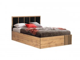Кровать двуспальная с подъем. мех. 1,6 м Либерти 51.20 в Быструхе - bystruha.mebel-nsk.ru | фото