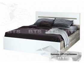 Кровать двуспальная 1,6 м  Наоми КР-11 в Быструхе - bystruha.mebel-nsk.ru | фото