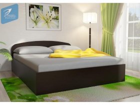 Кровать двуспальная 1,6м с подъем. мех. (венге) в Быструхе - bystruha.mebel-nsk.ru | фото