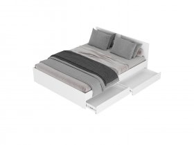 Кровать двуспальная с ящиками 1,4м Симпл КР-12 в Быструхе - bystruha.mebel-nsk.ru | фото