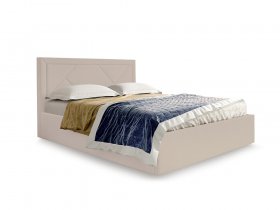 Кровать мягкая 1,6 Сиеста стандарт, вар.2 в Быструхе - bystruha.mebel-nsk.ru | фото