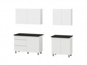 Кухонный гарнитур Эккервуд (2,0м) (SAFE) (белый) в Быструхе - bystruha.mebel-nsk.ru | фото