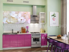 Кухонный гарнитур Вишневый цвет в Быструхе - bystruha.mebel-nsk.ru | фото