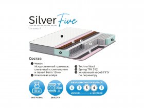 Матрас Silver Five в Быструхе - bystruha.mebel-nsk.ru | фото