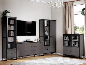 Модульная гостиная Нора (металл бруклин/графит) в Быструхе - bystruha.mebel-nsk.ru | фото