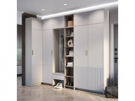 Модульная прихожая Пандора (кашемир/MF03) в Быструхе - bystruha.mebel-nsk.ru | фото