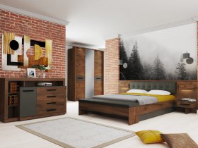 Модульная спальня Глазго в Быструхе - bystruha.mebel-nsk.ru | фото