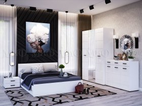 Модульная спальня Нэнси NEW в Быструхе - bystruha.mebel-nsk.ru | фото