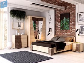 Модульная спальня Санремо в Быструхе - bystruha.mebel-nsk.ru | фото