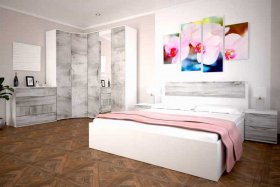 Модульная спальня Сорренто в Быструхе - bystruha.mebel-nsk.ru | фото