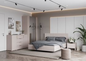 Модульная спальня «Тефия» (тефия/софт сантьяго) в Быструхе - bystruha.mebel-nsk.ru | фото