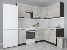 Модульная угловая кухня 1,4м*2,1м Лада (пикард) в Быструхе - bystruha.mebel-nsk.ru | фото