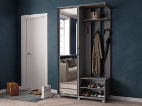Прихожая «Ларго-2» (графит серый) в Быструхе - bystruha.mebel-nsk.ru | фото
