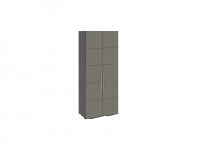 Шкаф для одежды с 2 дверями Наоми (джут/фон серый) СМ-208.07.03 в Быструхе - bystruha.mebel-nsk.ru | фото