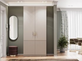 Шкаф двухстворчатый Эккервуд (Нью) (меланж) в Быструхе - bystruha.mebel-nsk.ru | фото