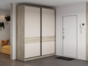 Шкаф-купе Бостон ШК-005 (2.0 м) (дуб крафт серый/кашемир) в Быструхе - bystruha.mebel-nsk.ru | фото
