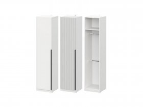 Шкаф ШК-50 Эккервуд (белый) в Быструхе - bystruha.mebel-nsk.ru | фото