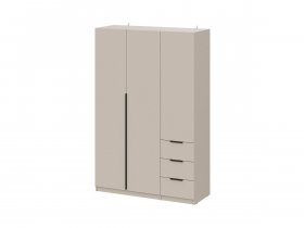 Шкаф трехстворчатый с ящиками ШК-22 (меланж) в Быструхе - bystruha.mebel-nsk.ru | фото