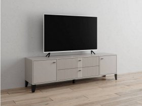 Тумба под ТВ Парус-10 (кашемир/сантьяго софт) в Быструхе - bystruha.mebel-nsk.ru | фото